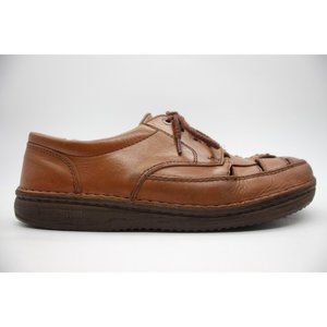 Birkenstock Bodega Shoes Men's EU  44 Brown Fisherman Woven Lace Up Oxfords